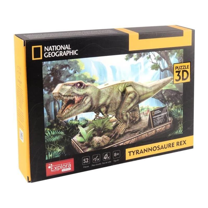 Puzzle 3D T-Rex Explora - Jeu de construction dinosaure - 52 pièces