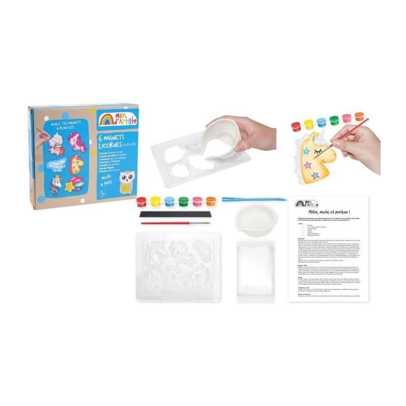 Kit de création de magnets Licorne - Loisir Créatif - MAIN D'ARTISTE - JEU DE PEINTURE