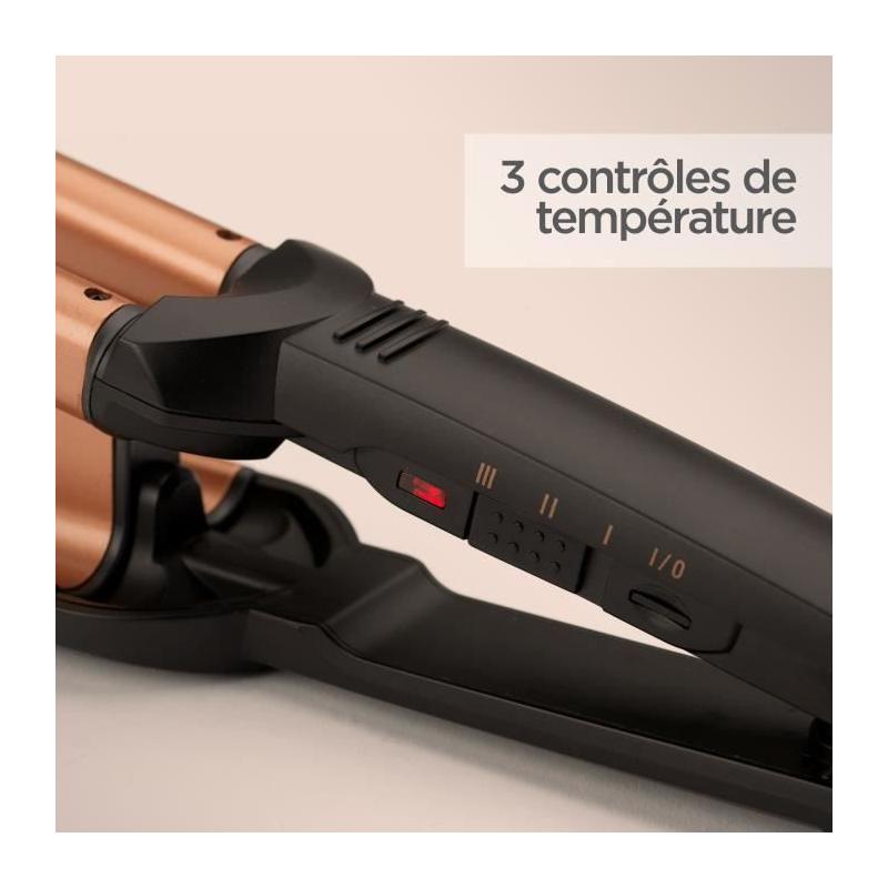 Lisseur BaByliss W2447E avec plaques larges ondulées