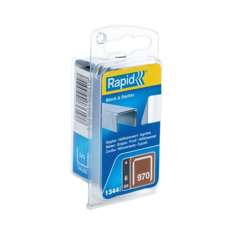 Agrafes Galva RAPID 970/06mm - Blister 1344 - Compact et pratique