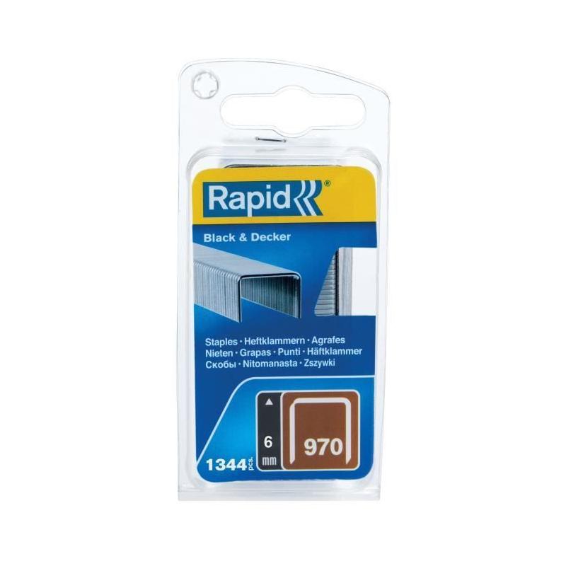 Agrafes Galva RAPID 970/06mm - Blister 1344 - Compact et pratique