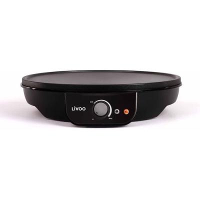 Crep'Party en Noir 30cm 1000W avec Livoo DOP196
