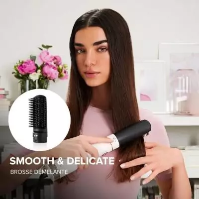 Brosse soufflante Bellissima Air Wonder Blanc Or - Coiffure parfaite