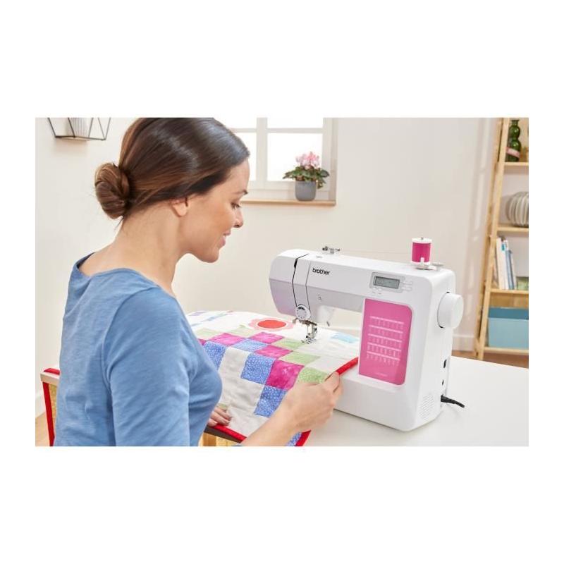 Machine à coudre électronique Brother CS120WTs - Vitesse 750 pts/mn