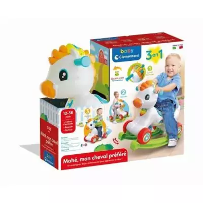 Cheval à bascule et à roues interactif - Dès 1 an