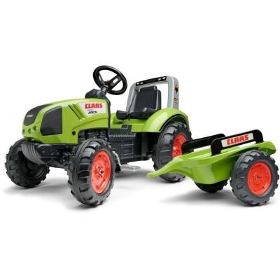 Tracteur à pédales Claas avec remorque - Fabriqué en France - 60% plastique recyclé