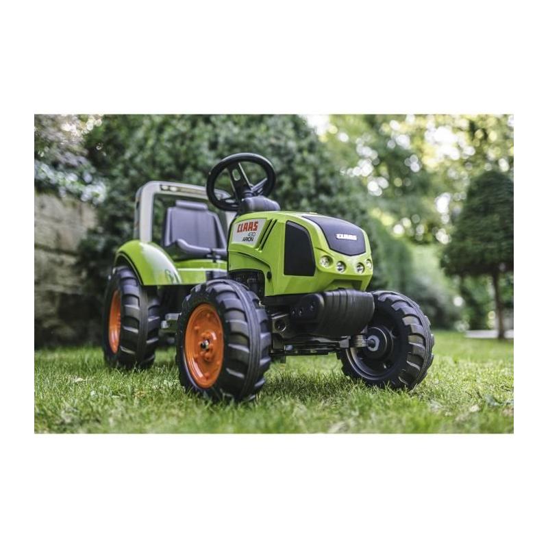 Tracteur à pédales Claas avec remorque - Fabriqué en France - 60% plastique recyclé