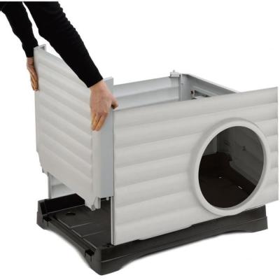 Abri pour petits animaux FERPLAST PETVILLA 50 - Blanc/Gris