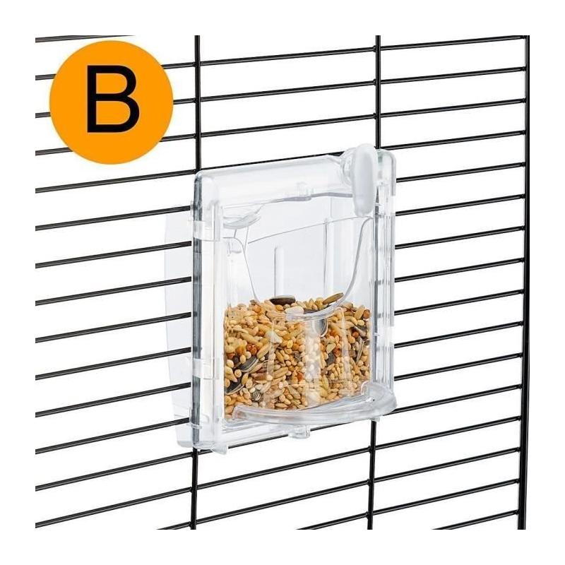Cage canaris design FERPLAST PIANO 4 - Blanc