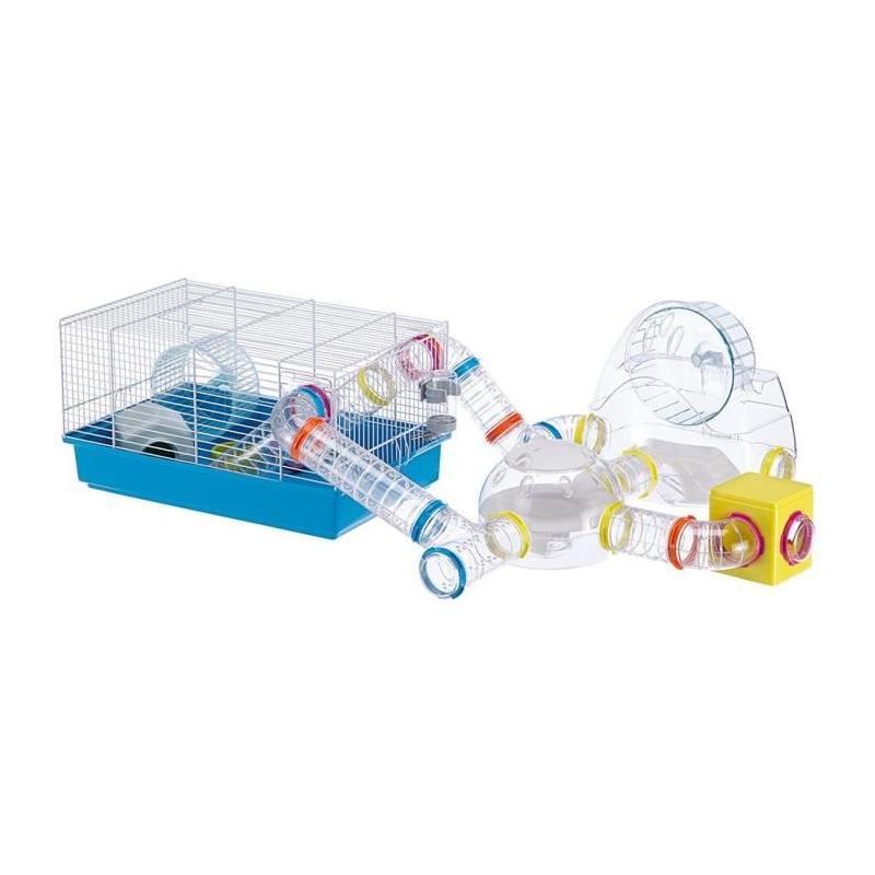 Cage FERPLAST PAULA TUBE LINE - Compact et Bleu