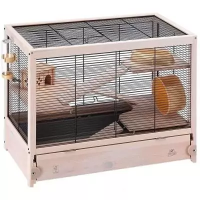 Cage pour hamster FERPLAST HAMSTERVILLE en bois - Accessoire de cage