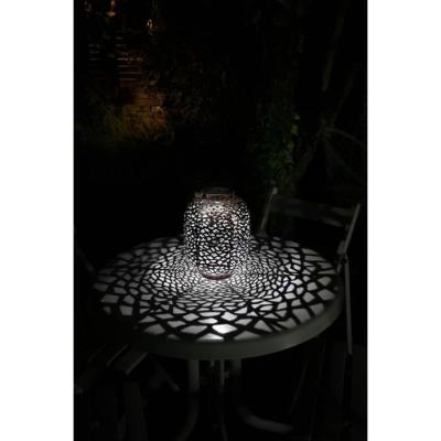Lanterne solaire - GALIX - G2002 - Métal cuivré - LED blanche 10 lumens - H35 cm