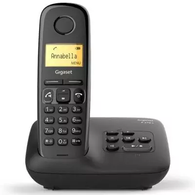 Pack téléphone fixe Gigaset A270 A Solo avec répondeur Noir