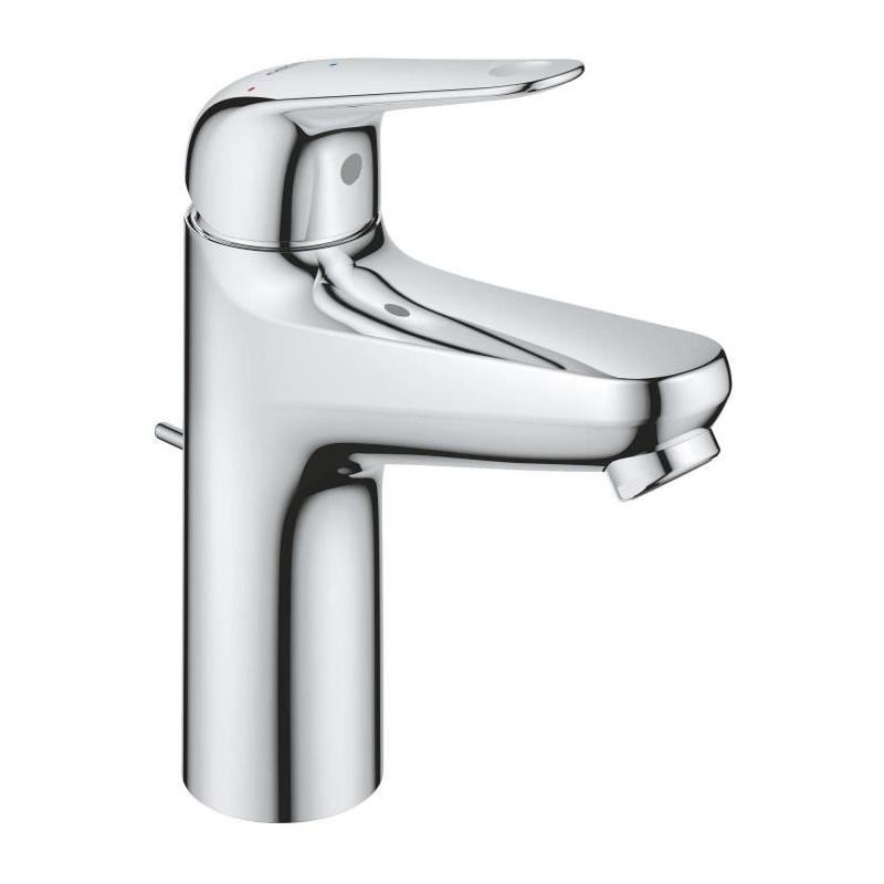 Mitigeur lavabo monocommande GROHE Swift - Chromé - Taille M - Économie d'eau