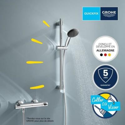 Ensemble de douche Grohe 34800001 - Economie d'eau - Prêt à installer