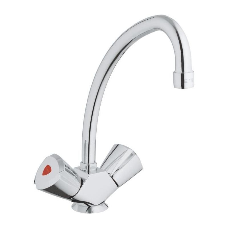 Mitigeur Evier GROHE Costa Trend - Bec haut - Chromé