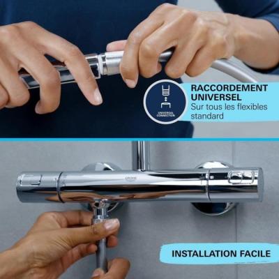 Pommeau de douche GROHE Vitalio Start 110 - 2 jets - Economie d'eau