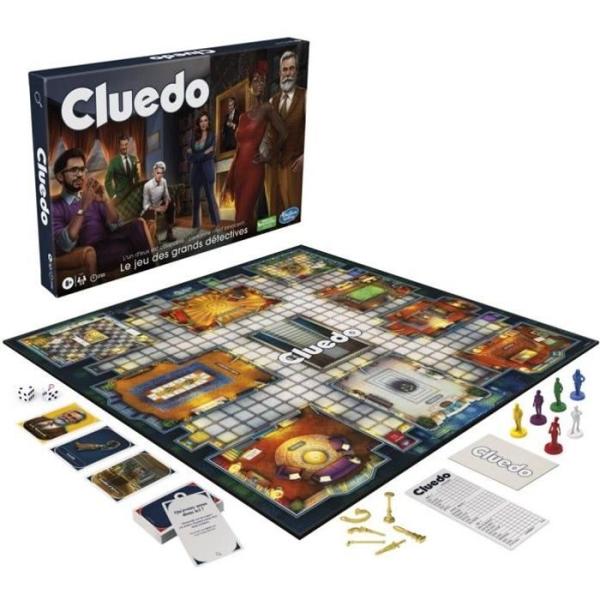 Cluedo Classic, nouvelle version, Jeu de société de réflexion et stratégie, Des 8 ans
