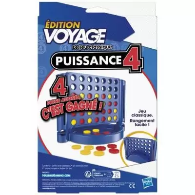 Puissance 4 Voyage : jeu de société compact pour 2 joueurs