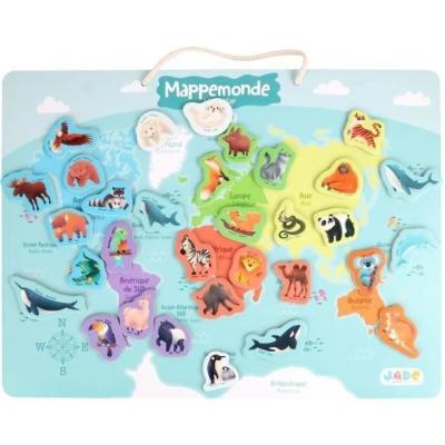 Plateau Magnétique des Continents - Jeu Éducatif 3 ans