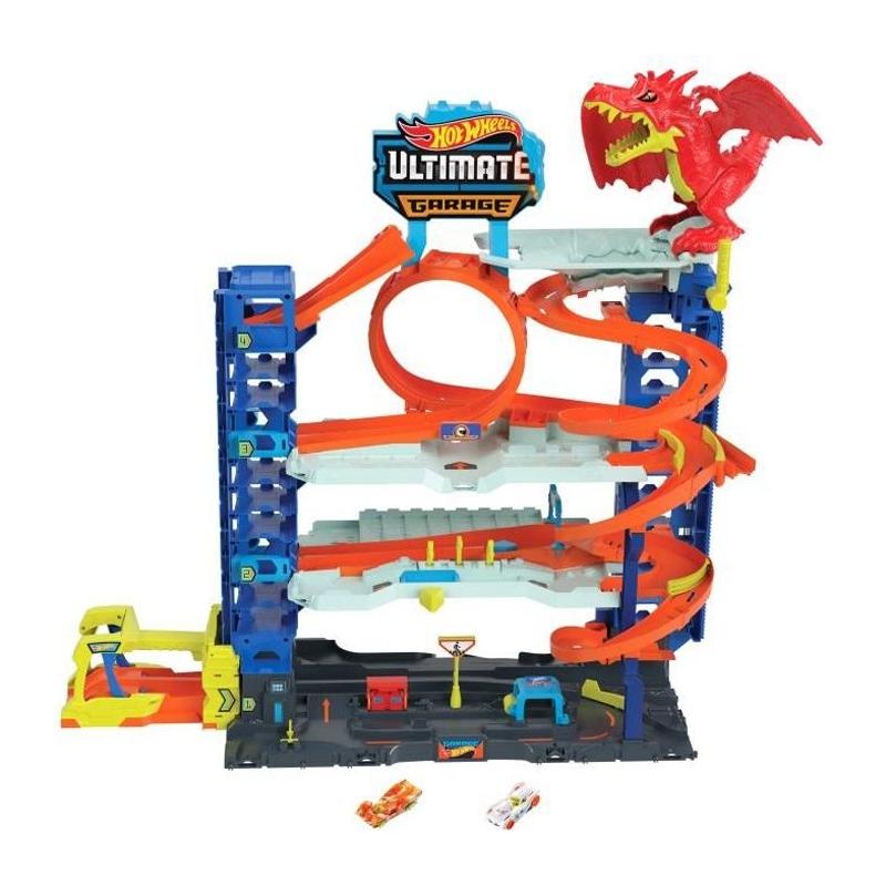 Coffret Ultime Hot Wheels City-Garage avec 2 voitures - HKX48