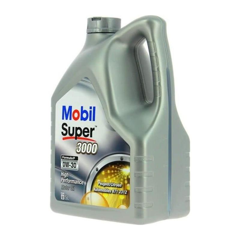 Huile-Additif MOBIL SUPER 3000 Formula-P - Synthetique 0W30 - 5L
