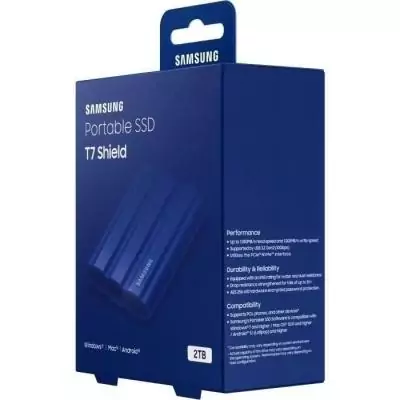 SSD Externe SAMSUNG T7 Shield Bleu 2 To - Ultra performant!