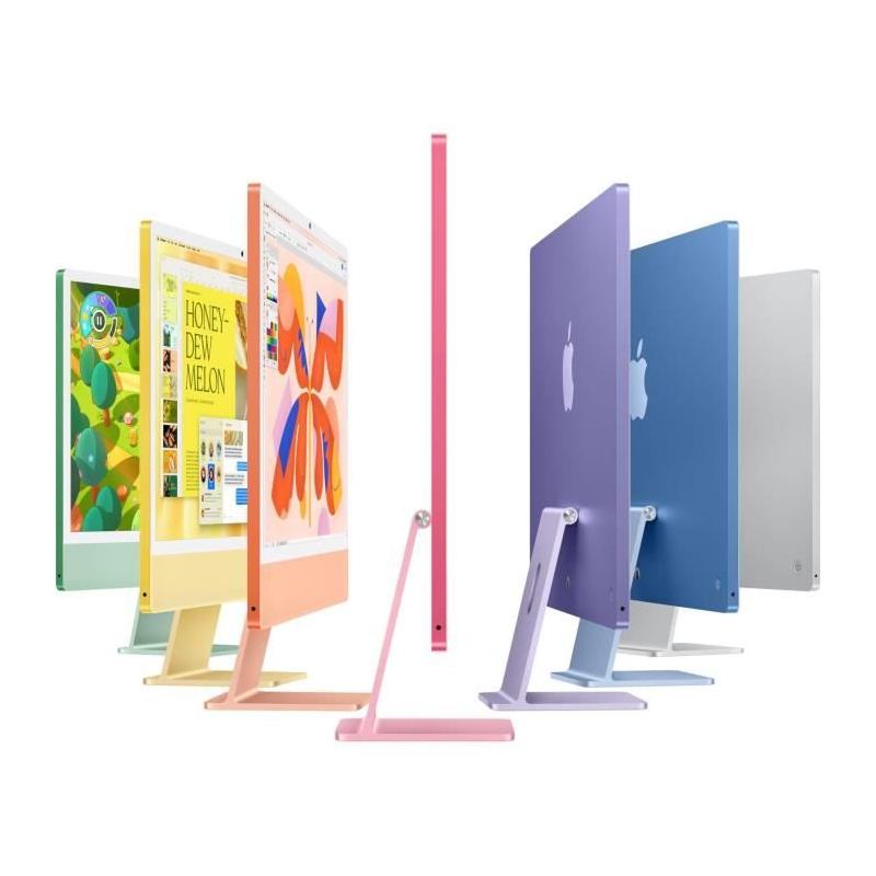 iMac 24 Argent 2024: Écran Retina 4,5K, 256Go SSD, 16Go RAM
