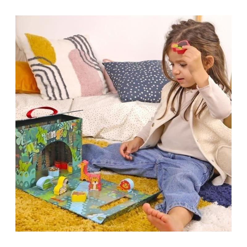 Jeu enfant Safari en bois - 10 pièces FSC - À partir de 18 mois