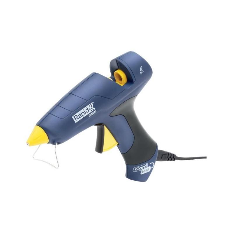 Pistolet à colle amovible Ø12mm RAPID - CG270 - Coffret + 10 sticks