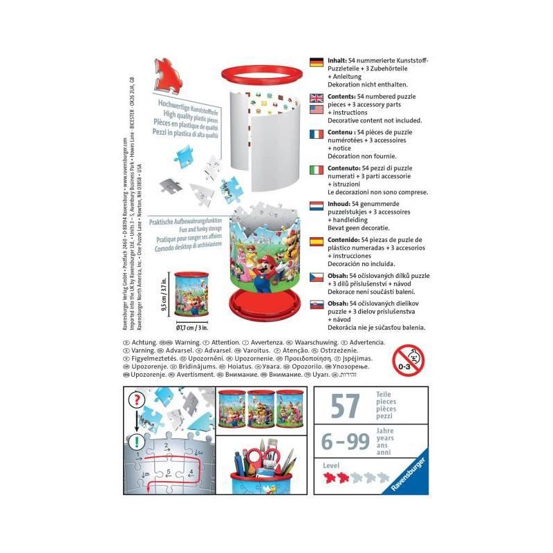 Pot à crayons 3D Super Mario - Ravensburger - Puzzle enfant