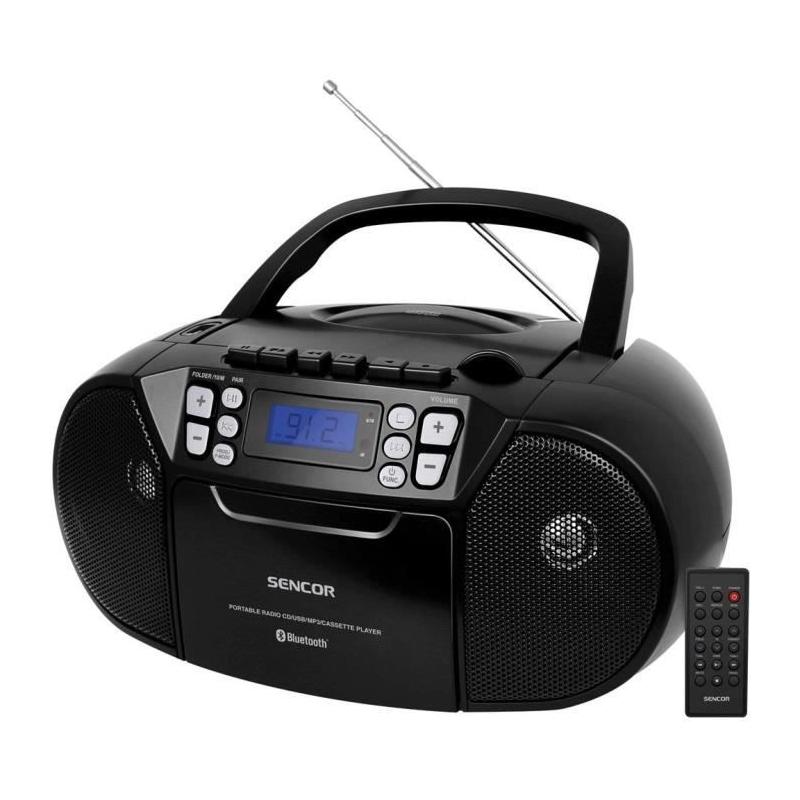 Lecteur CD / Cassettes SENCOR SPT 3907 B - Bluetooth - Noir