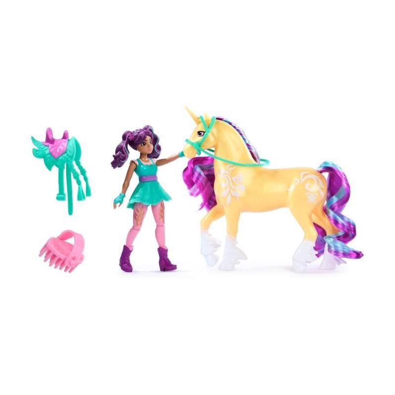 Coffret Licorne et Poupée Leaf & Ava Unicorn Academy - Jouet de Collection