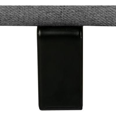 Canapé d'angle convertible STAN - Tissu Anthracite - Réversible