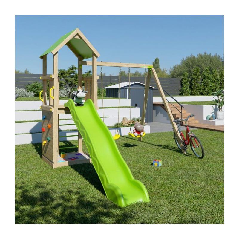 Aire de jeux en bois SMART XPERIENCE TRIGANO - 7 enfants