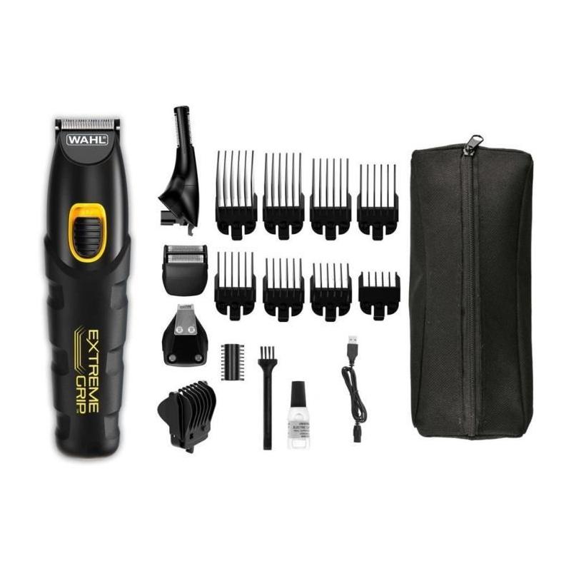 Tondeuse à barbe WAHL Extreme Grip Advanced - 240 min d'autonomie - Noir