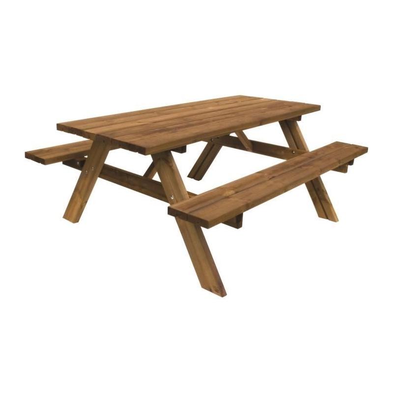 Table forestière en Pin du Nord PEFC - Parfaite pour 8 personnes