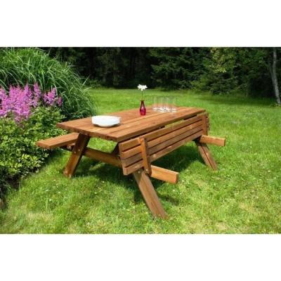 Table forestière en Pin du Nord PEFC - Parfaite pour 8 personnes
