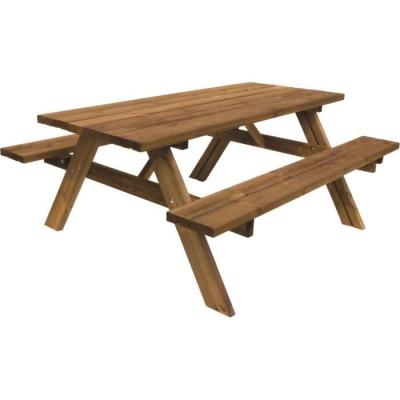 Table forestière en Pin du Nord PEFC - Parfaite pour 8 personnes