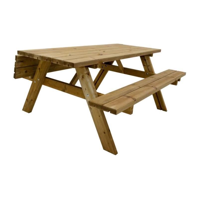 Table forestière en Pin du Nord PEFC - Parfaite pour 8 personnes
