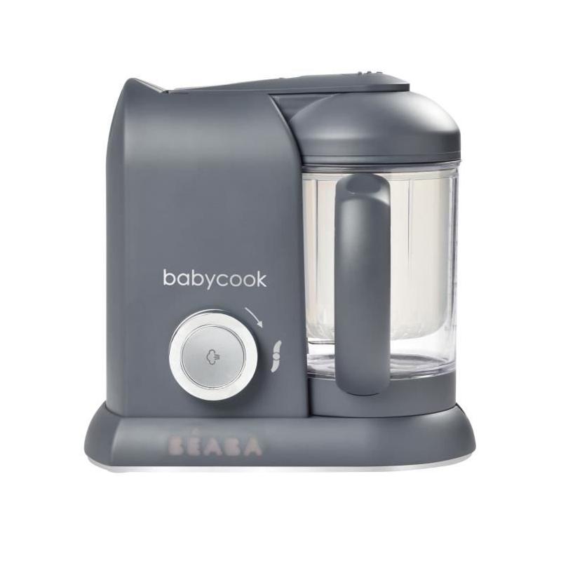 BÉABA Babycook Solo - Robot Bébé 4 en 1 Mixeur-Cuiseur - Gris Foncé