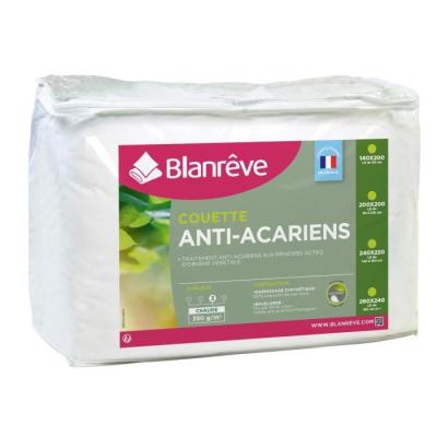 Couette chaude Percale Made in France - Anti-acariens - 350g/m²