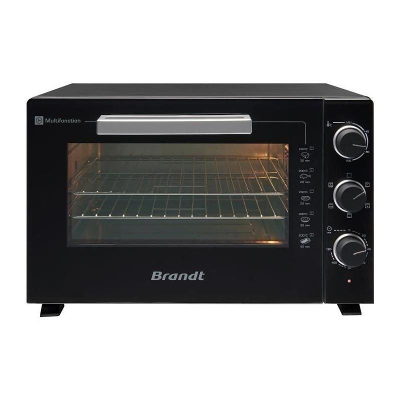 Four Multifonction BRANDT 46L 1800W Noir - Tournebroche FC469MUB