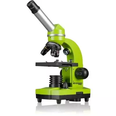 Microscope étudiant BIOLUX SEL - BRESSER JUNIOR - kit d'expérimentation - vert