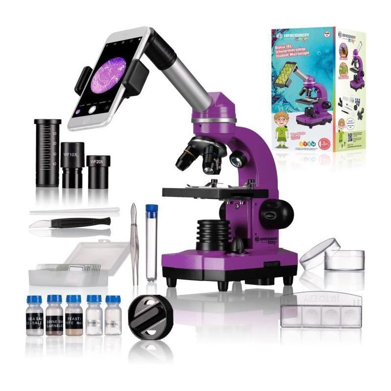 Microscope étudiant BIOLUX SEL - BRESSER JUNIOR - kit expérimentation
