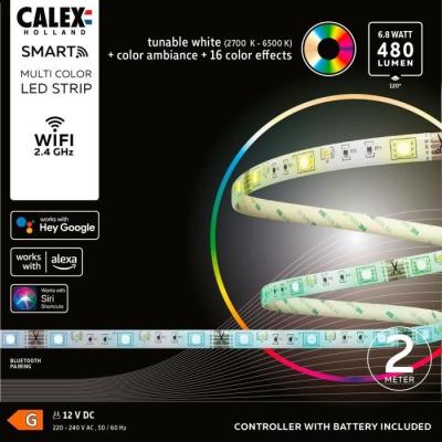 Ruban LED Intelligent CALEX 2M - Couleurs RGB, CCT 2700-6500K