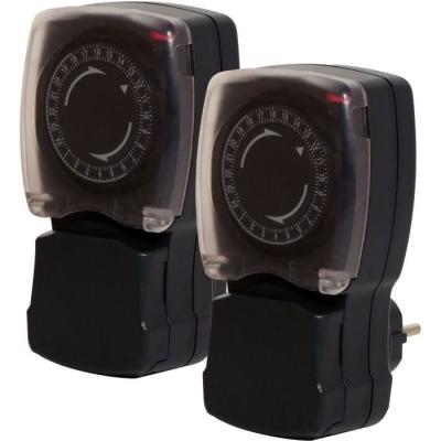 Lot 2 programmateurs mécaniques étanches CHACON - Idéal pour prise programmable