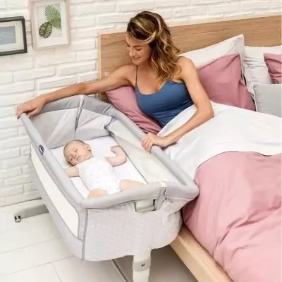Berceau cododo Next2Me Dream Silver - Chicco - Hauteur réglable