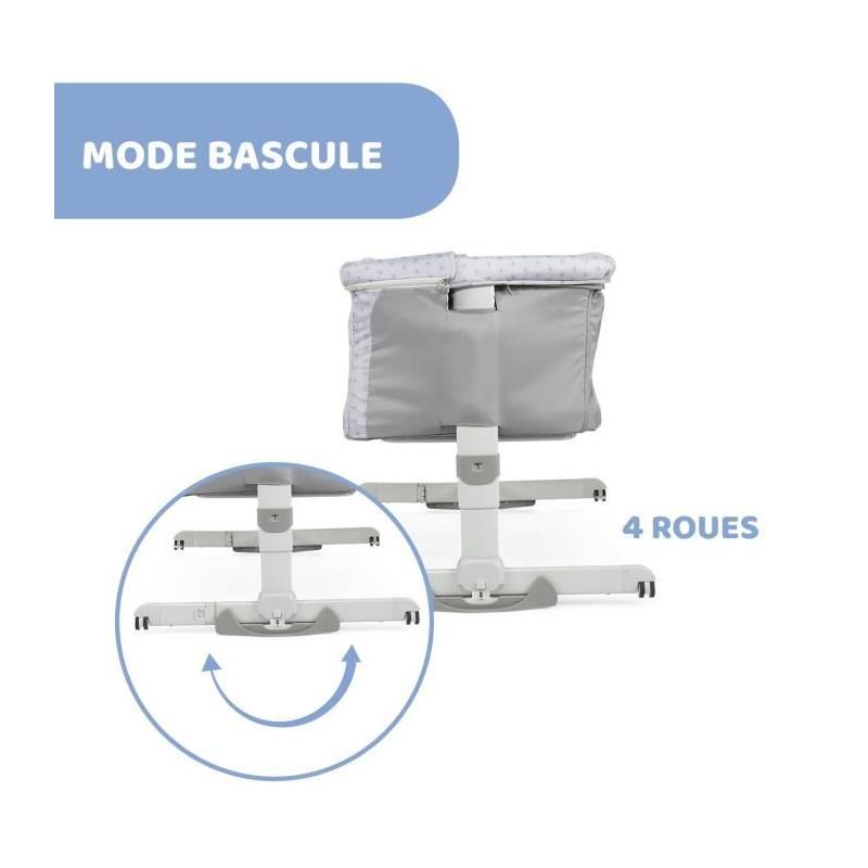 Berceau cododo Next2Me Dream Silver - Chicco - Hauteur réglable
