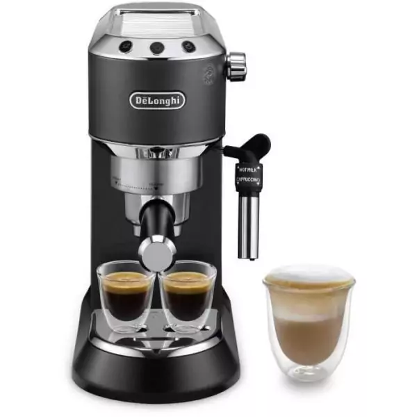Machine expresso classique - DELONGHI - EC685.BK Dedica Style - Café moulu et dosettes ESE - 15 bars - 1L - Noir